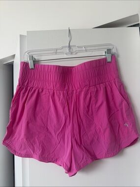 JoyLab Hot Pink Athletic Shorts with Smocked Waist